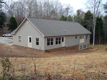 Rear of house with vinyl 12-9-08